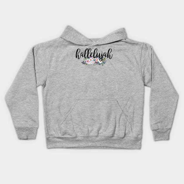 Hallelujah Kids Hoodie by gatherandgrace